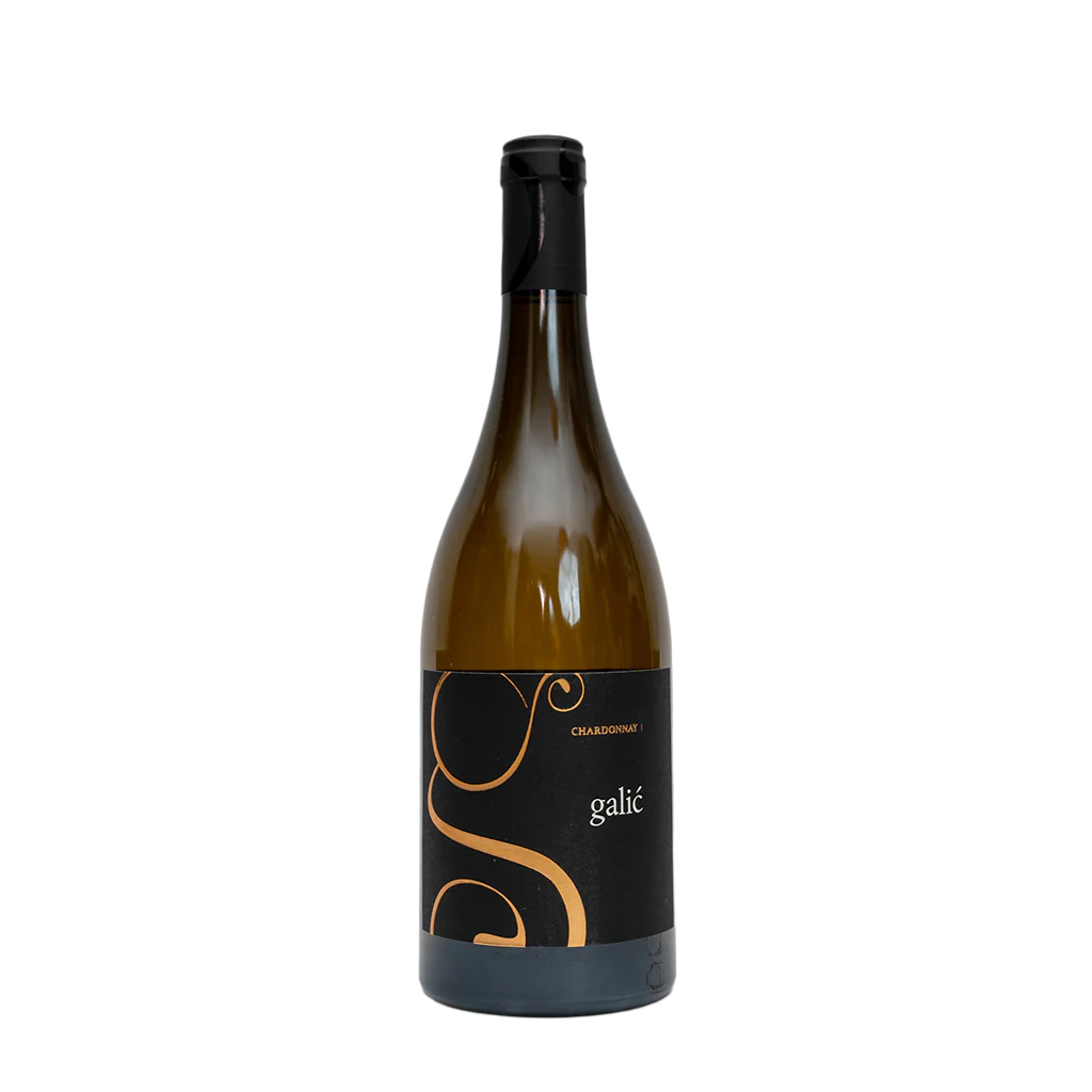 Eine Flasche Chardonnay Galic 750 ml - Hochwertiger Weißwein aus Slawonien, Kroatien