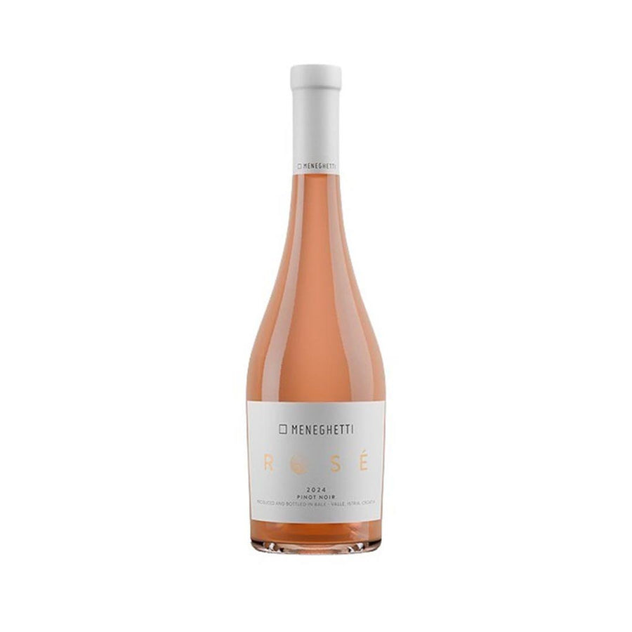 Eine Flasche Meneghetti Rose 750 ml - Hochwertiger Rosewein von Pinot Noir aus Istrien, Kroatien