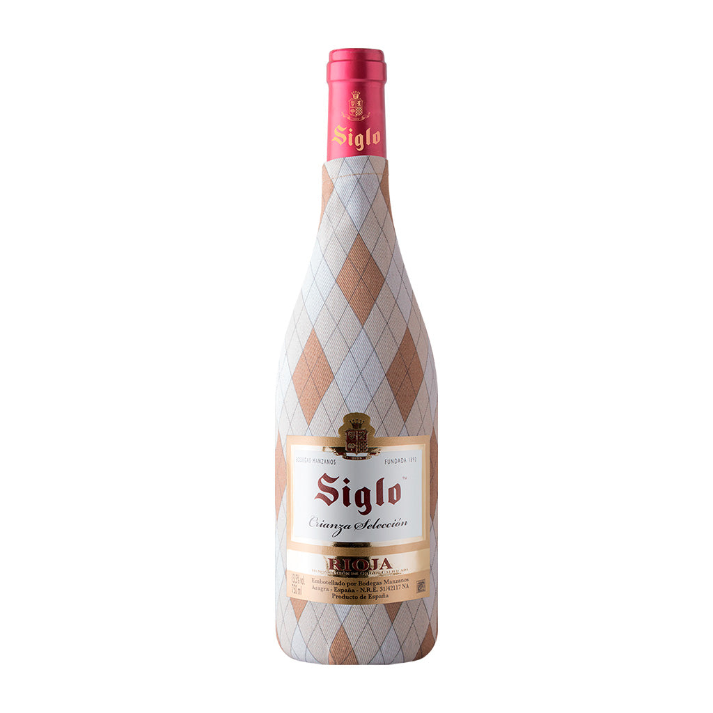 Eine Flasche Rioja Crianza Selection Saco von Bodegas Siglo - Manzanos 750 ml - Hochwertiger Rotwein aus Azagra, Spanien