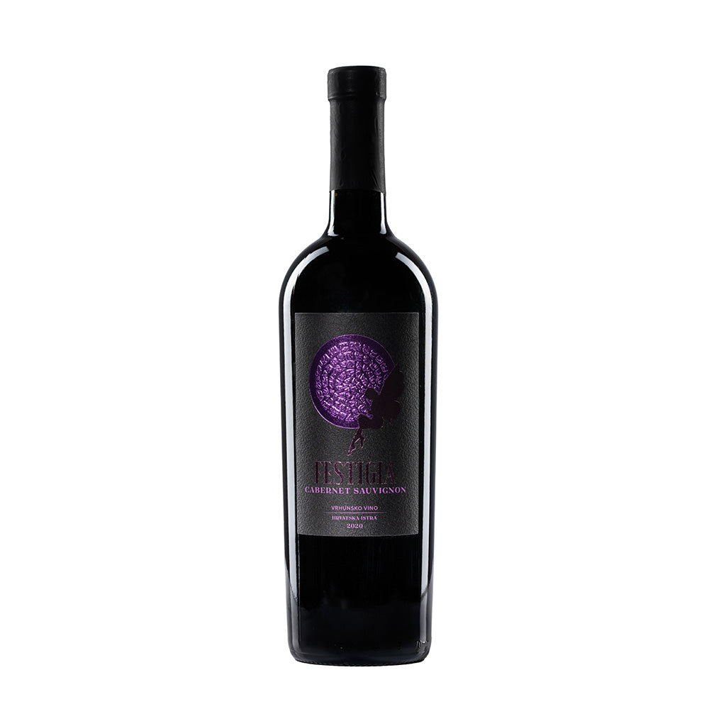 Eine Flasche Cabernet Sauvignon Festigia Vina Laguna 750 ml - Hochwertiger Rotwein aus Istrien, Kroatien