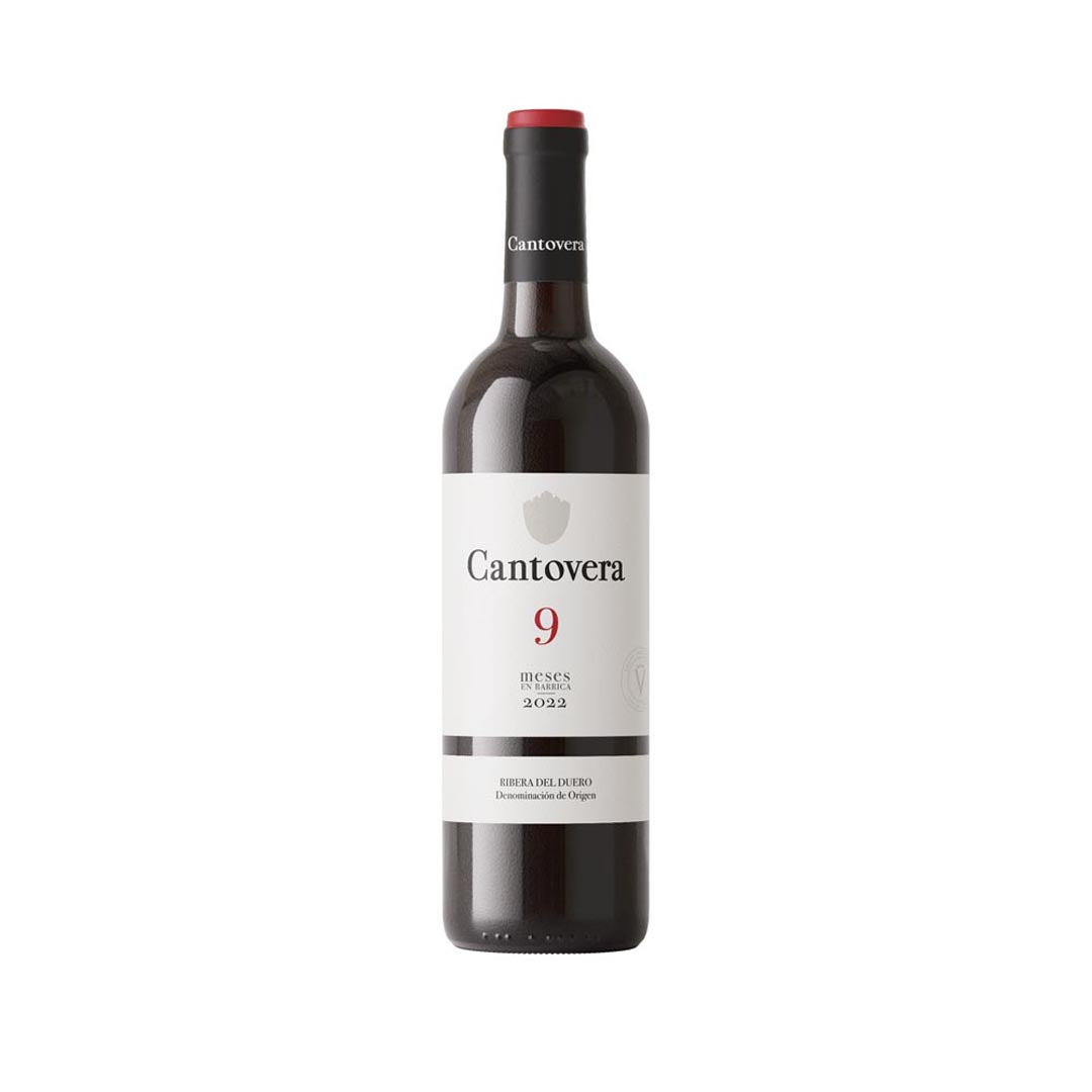 Eine Flasche Cantovera 9 Meses 750 ml von Valdecuevas. Hochwertiger Rotwein aus Ribera del Duero, Spanien