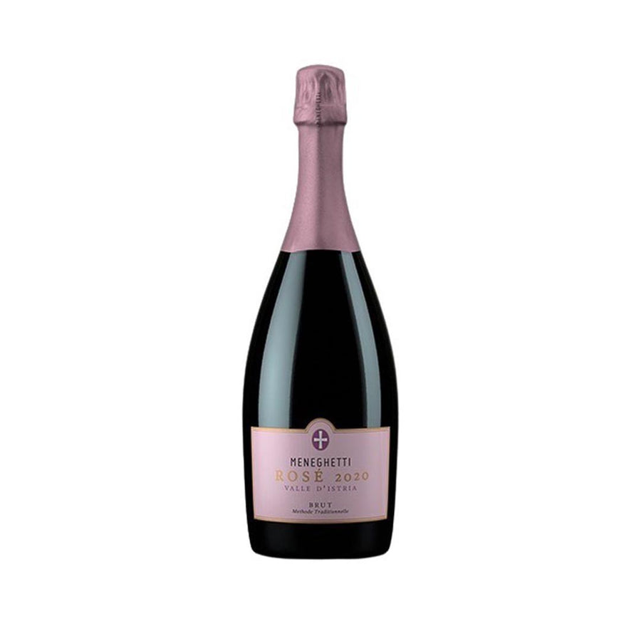 Eine Flasche Meneghetti Classic Rose Brut 750 ml - Hochwertiger Schaumwein aus Istrien, Kroatien