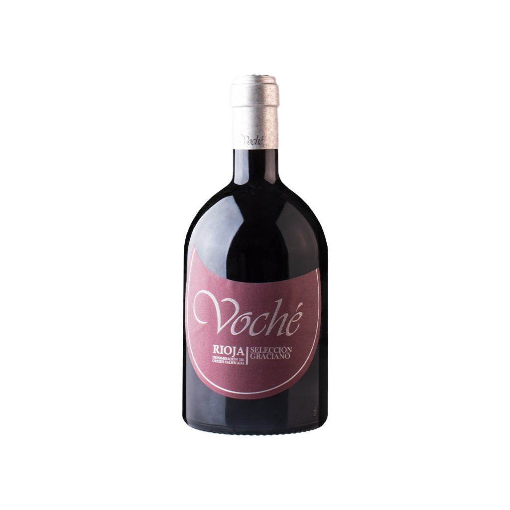 Eine Flasche Graciano Seleccion von Bodegas Voche - Manzanos 750 ml - Hochwertiger Rotwein aus Rioja, Spanien