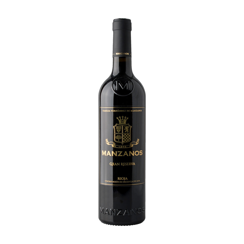 Eine Flasche Rioja Gran Reserva von Bodegas Manzanos 750 ml - Hochwertiger Rotwein aus Rioja, Spanien