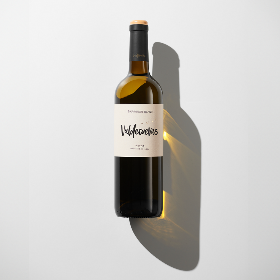 Eine Flasche Sauvignon Blanc Valdecuevas 750 ml - Hochwertiger Weißwein aus Rueda, Spanien
