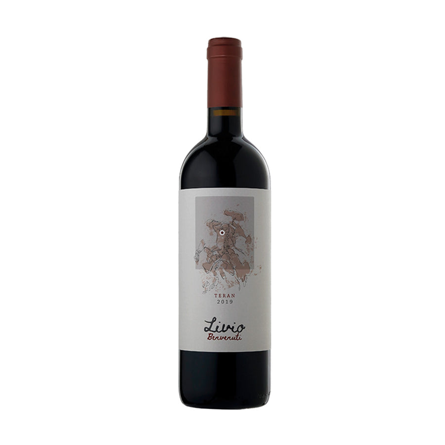 Eine Flasche Teran Livio Benvenuti 750 ml - Hochwertiger Rotwein aus Istrien, Kroatien