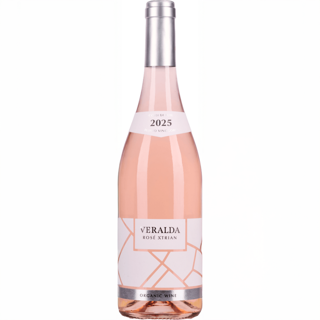 Eine Flasche Rose Xtrian 2025 Veralda 750 ml. Hochwertiger Rose Wein aus Brtonigla-Buje in Istrien, Kroatien
