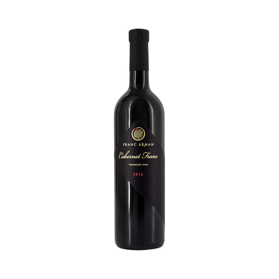 Eine Flasche Cabernet Franc von Franc Arman  750 ml - Hochwertiger Rotwein aus Istrien, Kroatien