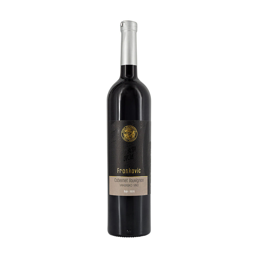 Eine Flasche Cabernet Sauvignon Frankovic 750 ml - Hochwertiger Rotwein aus Istrien, Kroatien