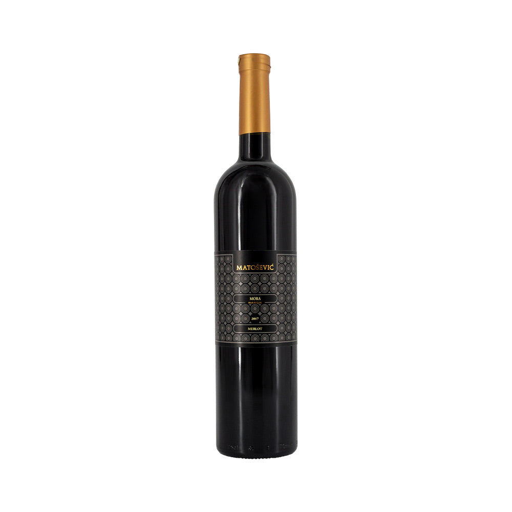 Eine Flasche Merlot Mora Matosevic 750 ml - Hochwertiger Rotwein aus Istrien, Kroatien