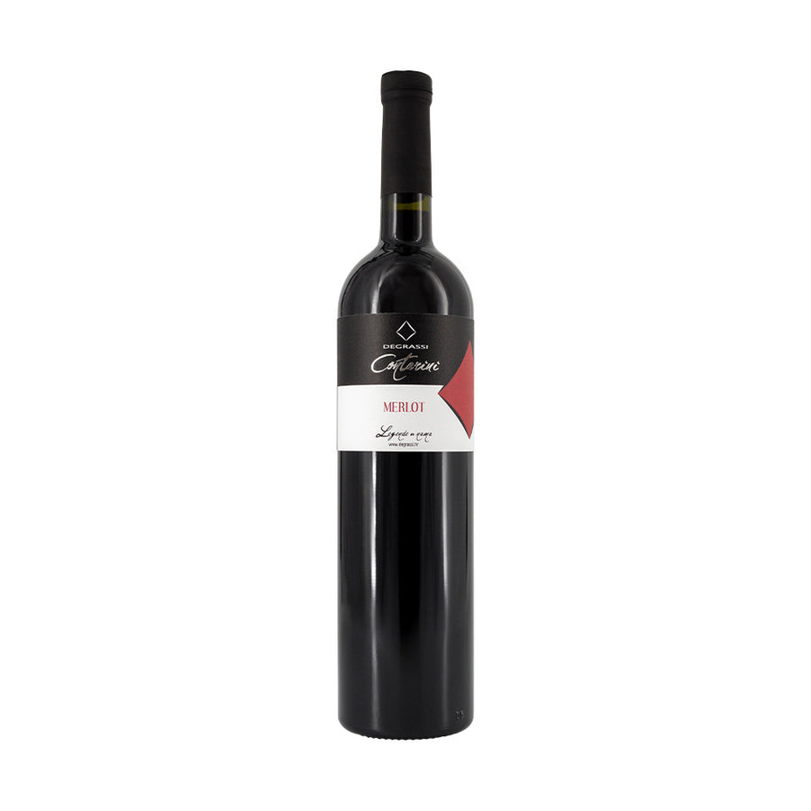 Eine Flasche Merlot Degrassi 750 ml - Hochwertiger Rotwein aus Istrien, Kroatien