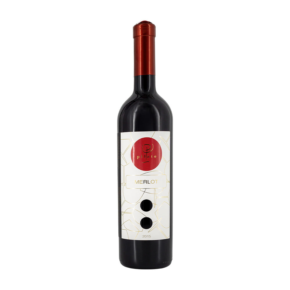 Eine Flasche Merlot Pilato 750 ml - Hochwertiger Rotwein aus Istrien, Kroatien