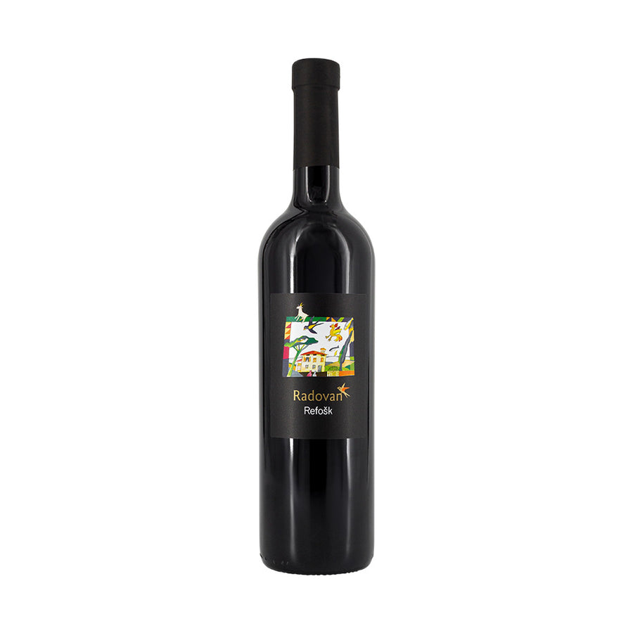 Eine Flasche Refosk Radovan 750 ml - Hochwertiger Rotwein aus Istrien, Kroatien