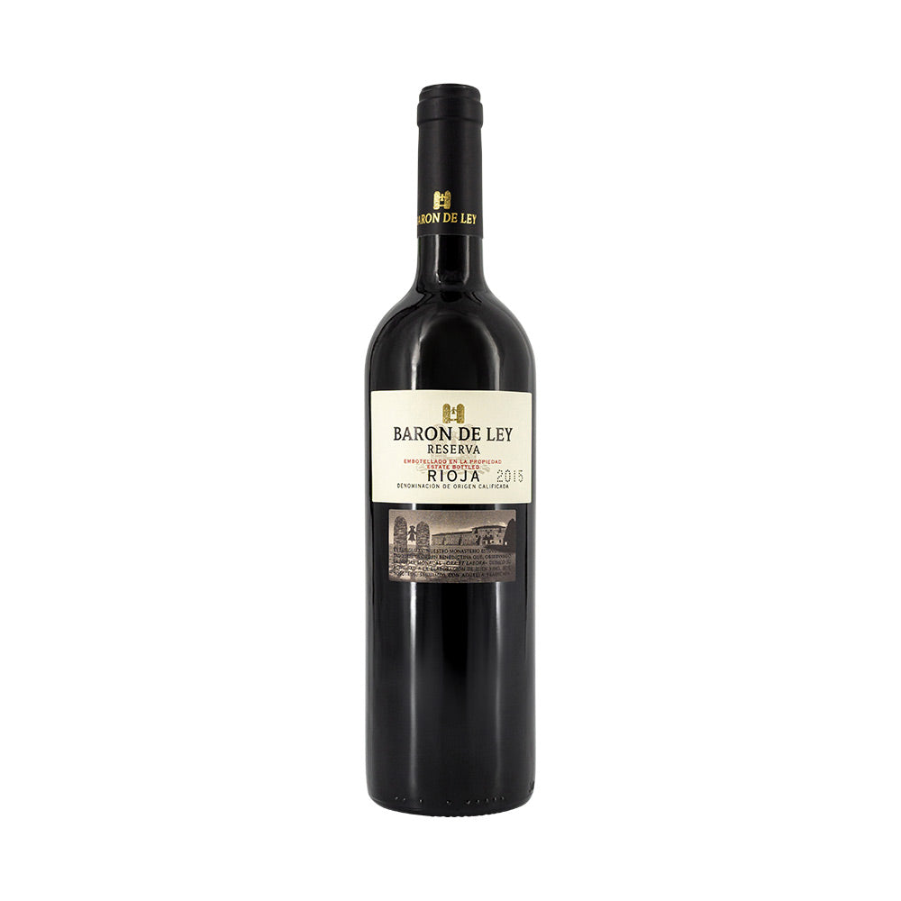 Eine Flasche Rioja Reserva von Bodegas Baron de Ley 750 ml - Hochwertiger Rotwein aus Rioja, Spanien