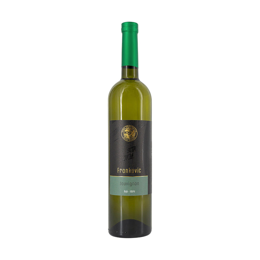 Eine Flasche Sauvignon Blanc Frankovic 750 ml - Hochwertiger Weißwein aus Istrien, Kroatien